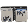 thumbnail image 4 of Conector Pinto US, 20 pines a USB 3.0 Conector hembra Pinto US Placa base dual de EE. UU. diseñada para el futuro, 4 of 12