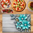 thumbnail image 2 of Joocar Floral Design Wood Texture Placemats Set Of 4 For Home Kitchen Table Decor 12x18 inch Linen Table Mats Set Of 4 For Home Kitchen Table Decor 12x18 inch, 2 of 5