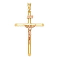 thumbnail image 1 of 14K 2T Religious Crucifix Pendant, 1 of 1