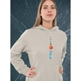 thumbnail image 2 of Planets Line Hoodie Women -Smartprints Designs, Female Large, 2 of 4