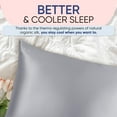 thumbnail image 5 of Blissy Silk Pillowcase - Standard - Silver, 5 of 8
