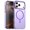 Purple, variant on ELEHOLD Clear Magnetic Case For Apple iPhone 17 Pro , Shock-Absorbent Magnetic Anti-Scratch PC+TPU Anti-Fingerprint Wireless Charging Matte Non-Slip Lightweight Cover,White