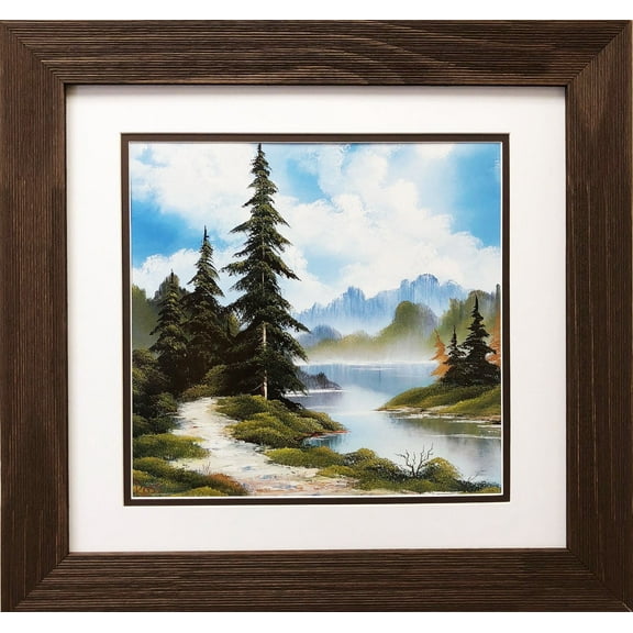 Bob Ross "Peaceful Morning" CUSTOM FRAMED ART Generic