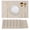 Beige, variant on Lnrkai Placemats Set of 6, Wipeable Washable PVC Vinyl Kitchen Table Placemat, Modern Place Mats for Indoor/Outdoor Dining, Grey, 12"x17"