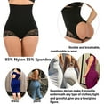 thumbnail image 4 of POP CLOSETS Women Tummy Control Body Shaper High Waisted Butt Lifter Boyshorts Control Briefs Slimming Shapewear, 4 of 6