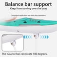 thumbnail image 3 of TFixol 2.4G Remote Control Mini Rowing Boat with LED Lights, 3.7V 180mAh Battery, Orange (20*12.6*9cm), 3 of 6