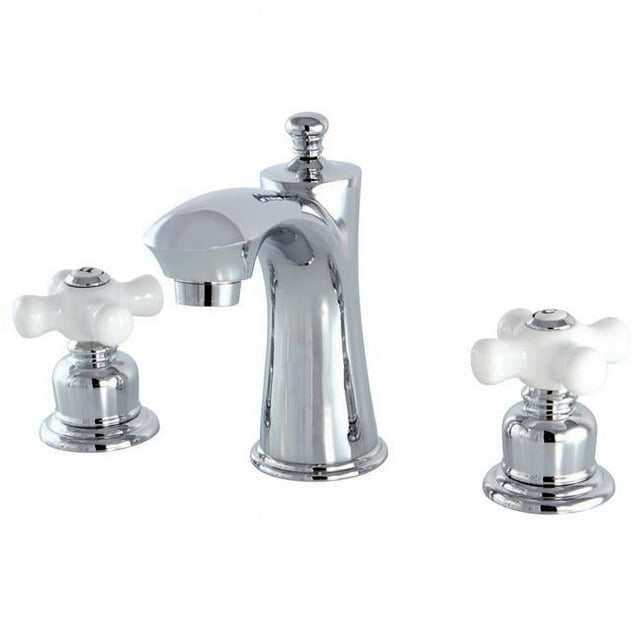 Kingston Brass KB7961PX Robinet de Lavabo Victorien à Large Diffusion, Chrome Poli
