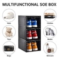 thumbnail image 4 of Caja organizadora para zapatos INSTY, paquete de 12, transparente con puerta magnética, 4 of 7