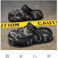 thumbnail image 3 of Men's Garden Clogs Shoes Fun Graffiti Wrapped Clog Sandals Non Slip Outdoor Beach Slippers, 3 of 14