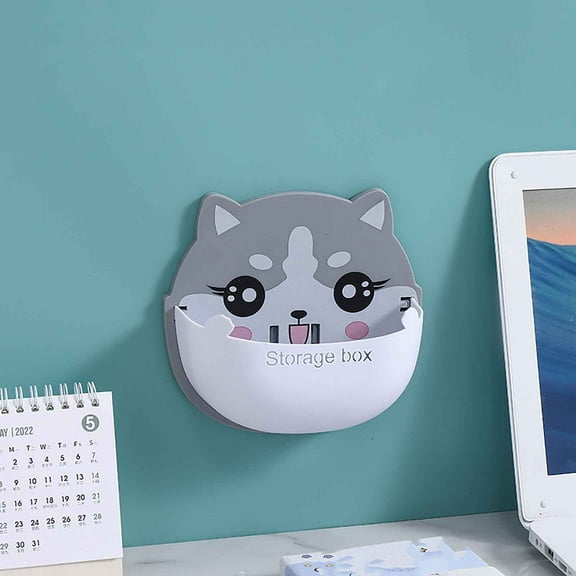 Harpi Bathroom Organizers and Storage, Non-punching Charging Storage Rack Bedroom Headboard Wall Mounted Storage Container Household Storage Box, Bathroom Decor