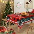 thumbnail image 4 of Rectangle Christmas Tablecloth, 60 x 84 Inch Waterproof Xmas Check Table Cloth, Washable Table Cover for Party Picnic Dinner Decor, 4 of 6