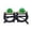 Black, variant on DFEK St Day Novelty Eyewear For Irish Festival Celebration Party Accessories Orange