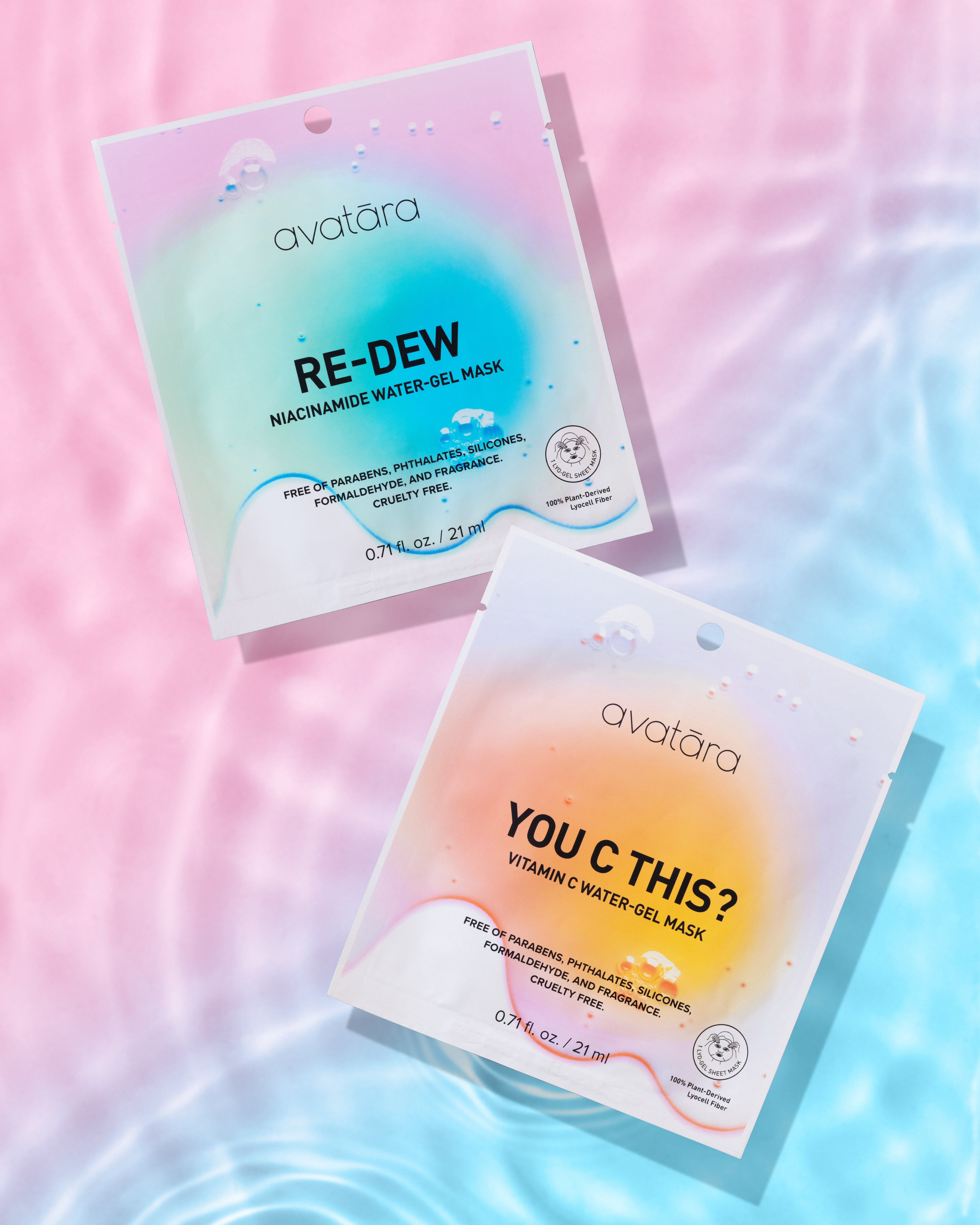 Avatara Re-Dew Soothing Niacinamide Water Gel Face Mask for All Skin Type, 1 Sheet Mask