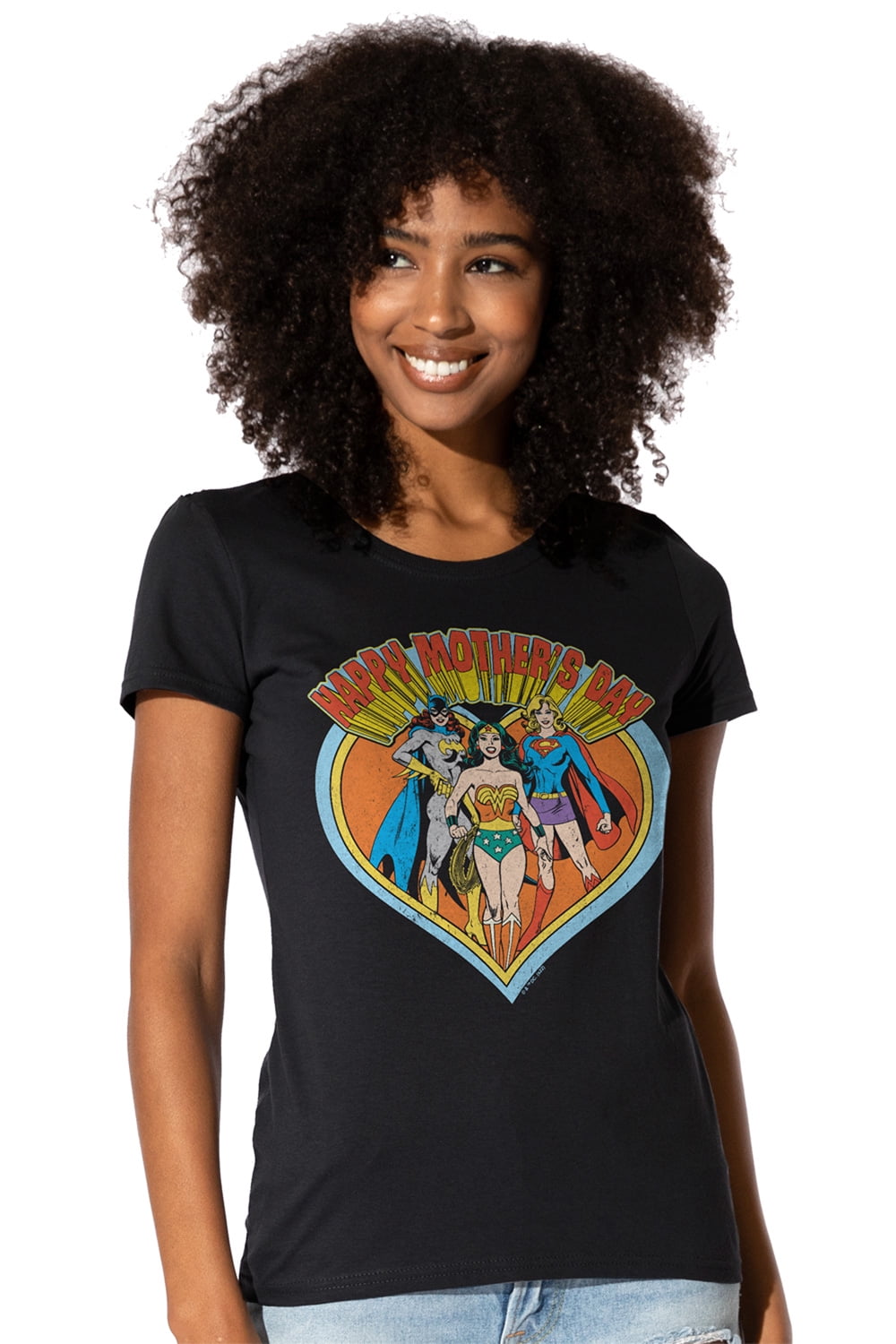 Justice League JLA Mothers Day Heart Women's T Shirt - Walmart.com