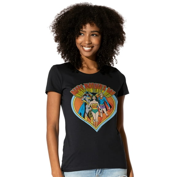 Justice League JLA Mothers Day Heart Women's T Shirt