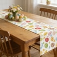 thumbnail image 6 of Happy Easter Bunny Table Runner, Easter Eggs Table Runner Kitchen Dining Table Dresser for Home Party Spring Summer Decor Easter Day Decorations 13x36 Inch, 6 of 6