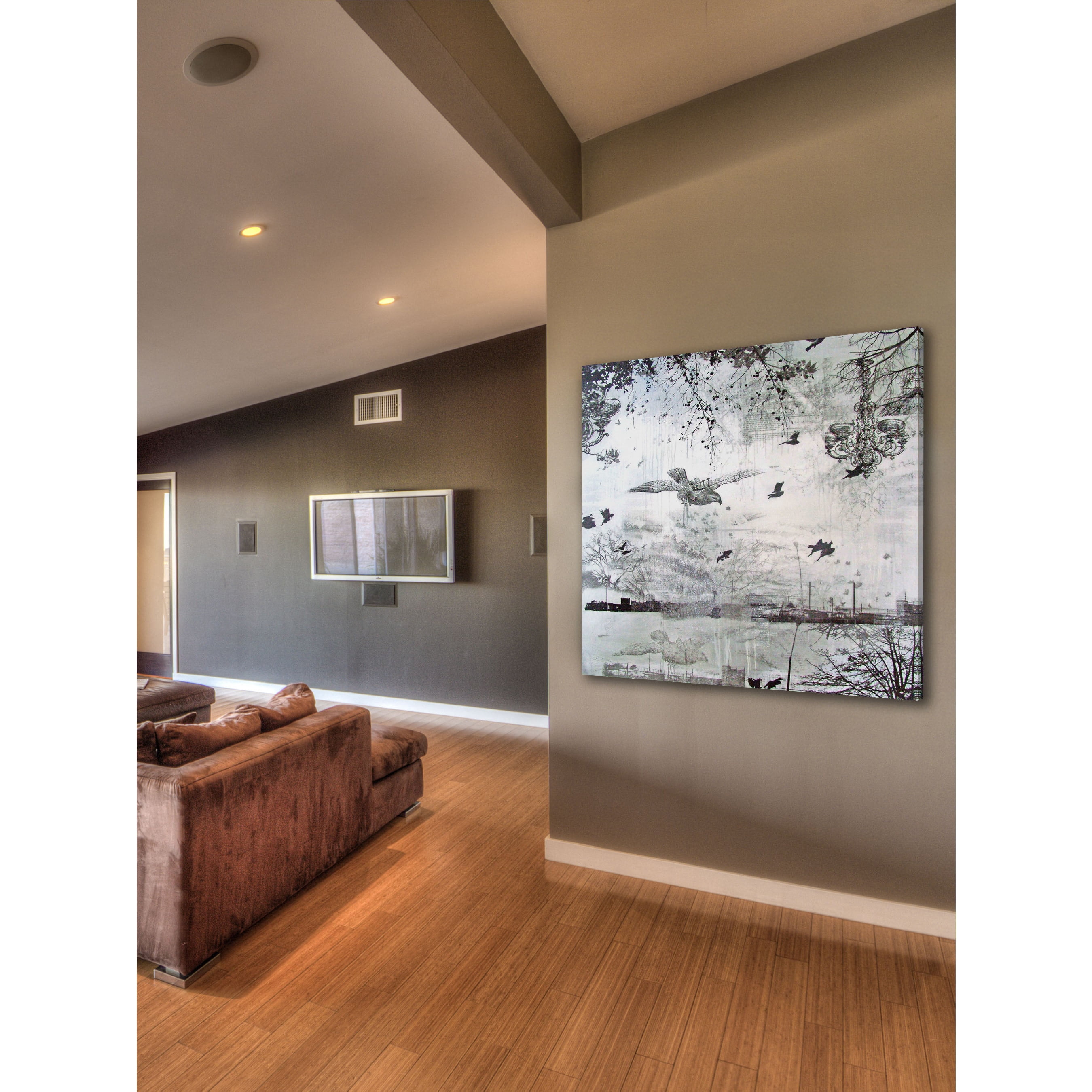 Marmont Hill "Peripheral Collage" by Tracy Silva Barbosa Painting Print on Canvas