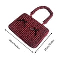 thumbnail image 3 of Klonfd Portable en Forme de Nœud 13 15 Pouces Portable avec Poignée Mignon Portable Matelassé, 3 of 6