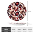 thumbnail image 2 of Salouo record lips Skull Pattern Bone China Decorative Plate,Holiday Decor Decorative Ceramic Plates with Stand Elegant Home DéCor for Hallway/Living Room/Bedroom-10in, 2 of 6