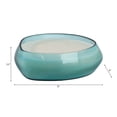 thumbnail image 4 of Decorative Glass Scented Candle for Men and Women - Modern Large Votive Candle for Indoor and Outdoor Spaces - Stylish Home Accent for Living Room, Bedroom, and Bathroom Decor - 4", Blue, 4 of 12