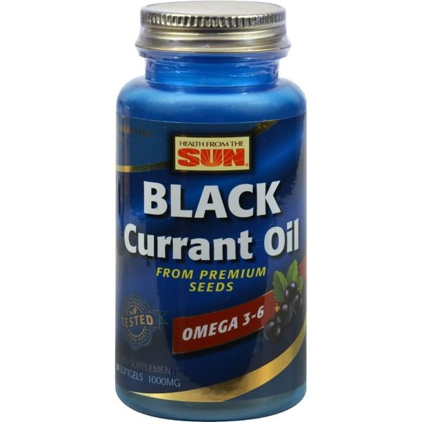 Natures Life Black Currant Seed Oil 1000 mg With Omega3 ALA, Omega6