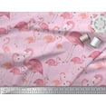 thumbnail image 2 of Soimoi Cotton Duck Fabric Flamingo Bird Print Sewing Fabric Yard 56 Inch Wide, 2 of 3