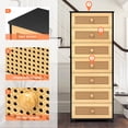 thumbnail image 3 of Pellebant 7 Drawers Rattan Dresser Storage Tower Organizer Unit for Bedroom, 3 of 9