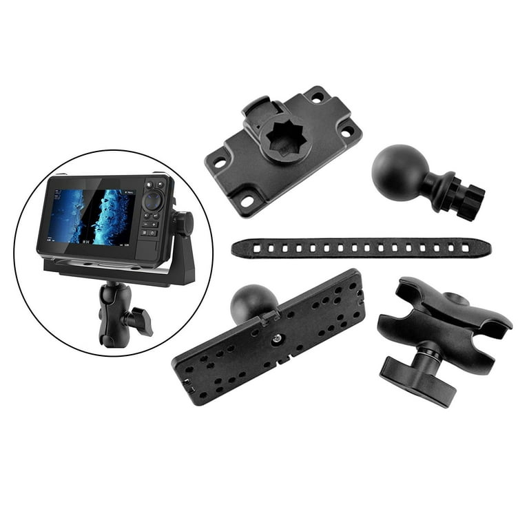 Ball Joint Marine Boat Fishfinder Mount Holder Mounting Plate 360