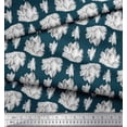 thumbnail image 2 of Soimoi Blue Rayon Fabric Iceberg Ocean Print Sewing Fabric Yard 42 Inch Wide, 2 of 3