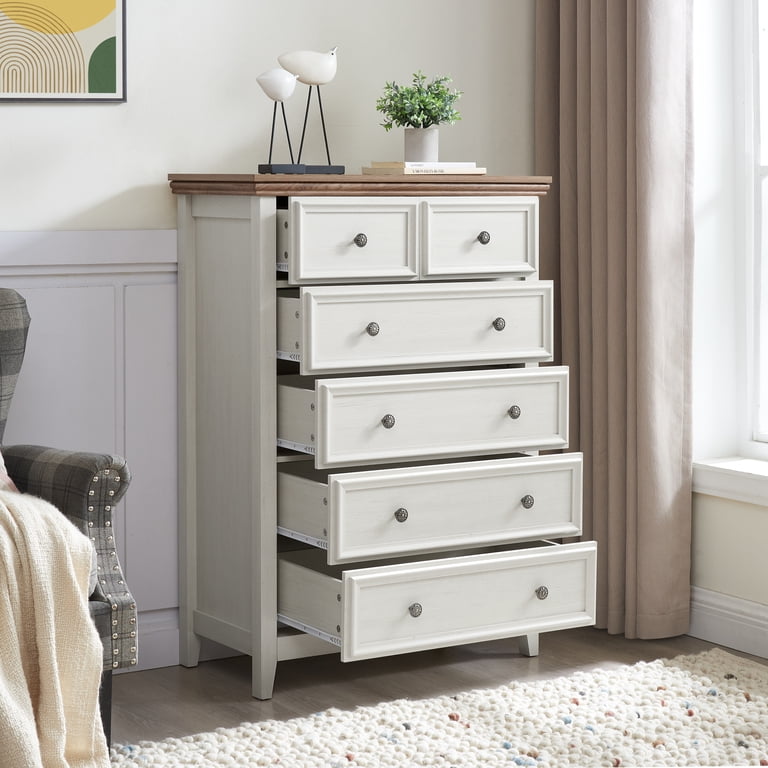 modern tall dresser for bedroom Mission Modern Solid Wood 6 Drawer Bedroom Tall Dresser