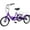 Bright Violet, variant on MOONCOOL 16 inch Tricycle Trikes for Beginner Riders, Single Speed 3 Wheel Bikes, Low Step Through Three-Wheeled Bicycles with Rear Basket
