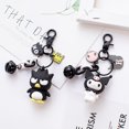 thumbnail image 4 of Lindo Anime Kuromi Melody Hello Kitty llavero Kawaii dibujos animados perro de orejas grandes Rana pudín perro pingüino mujer bolso colgante, 4 of 4