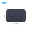 thumbnail image 2 of Uxcell Denim Iron-on Patches 12 Pcs Sew-on Fabric Patches for Jeans Clothing Repair Shades Decoration Kit Dark Blue 3x1.9", 2 of 5