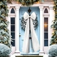 thumbnail image 4 of Gytml 19.69x 70.87 Inches Christmas Extra Large Satin Bows Christmas Tree Topper Decorations Giant Xmas Tree Toppers Bows for Home Wreath Wall Birthday Wedding Engagement Party Decor(White), 4 of 5