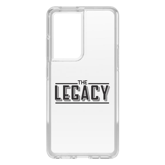 DistinctInk Clear Hybrid Case for Samsung Galaxy S21 Ultra (6.8" Screen) - The Legacy - Shockproof Protection