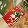 thumbnail image 2 of Dmlowu Christmas Doormat, Extra Soft Absorbent Christmas Bathroom Rugs, 16x24" Quicker Dry Christmas Front Door Mat, Washable Rug for Bathroom Bedroom, Non-Slip Christmas Welcome Mat, 2 of 6