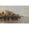 thumbnail image 2 of Leontine von Littrow 18x13 Black Ornate Wood Framed Double Matted Museum Art Print Titled - In the Lagoon, 2 of 5