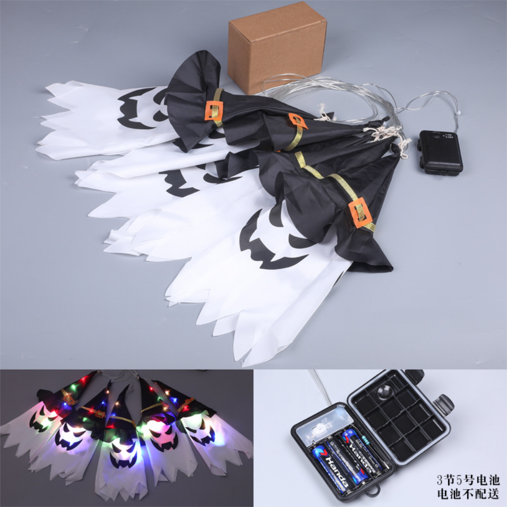 Bcamelys Glowing Witch Hat Halloween String Lights photo 4