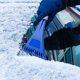 thumbnail image 3 of Raspador de nieve para coche, herramienta para quitar nieve y hielo de ventanas y autobuses Azul, 3 of 7