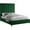 Full, variant on Maklaine Modern Fabric 70.5''H x 44.5''W x 81''D Rich Velvet Twin Bed in Green