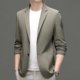 thumbnail image 3 of Traje de lujo de alta gama para hombre, chaqueta informal de negocios, primavera y otoño, corte entallado coreano fino, 3 of 5
