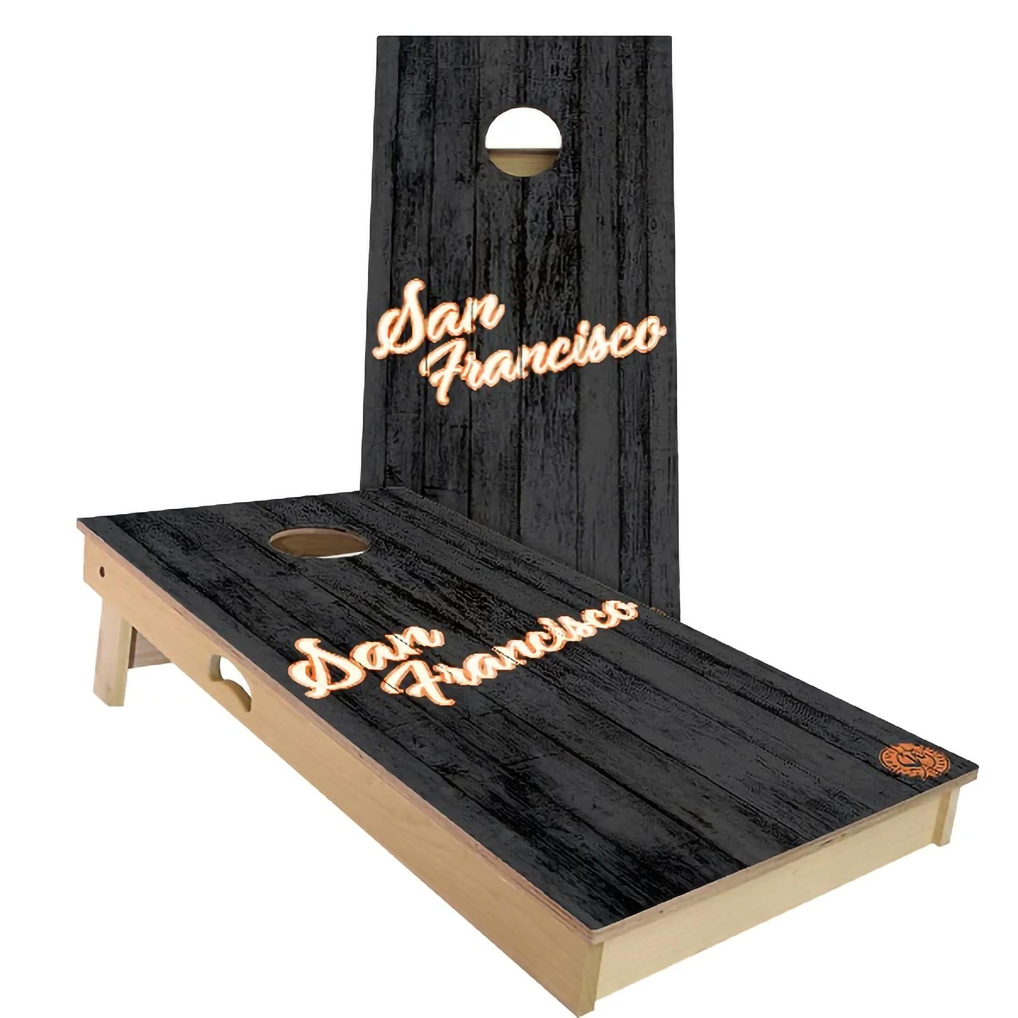 Details about   San Francisco Vintage Cornhole Board Set 2 Sizes Many Options Available 