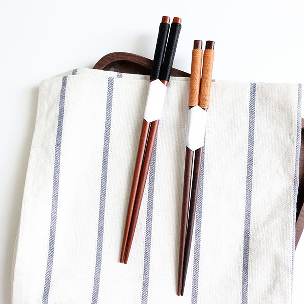 1 Pair Portable Reusable Non-slip Wooden Chopsticks Tableware Glee 