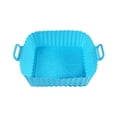 thumbnail image 1 of SharkTRUE 1PC Square Silicone Air Fryer Basket Reusable High Easy Clean To Temperature Air Resistant, 1 of 8