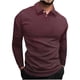 thumbnail image 2 of Blusa y camisa de manga larga con cuello vuelto para hombre, jersey de solapa, manga corta, deportiva, de manga corta, blusa de poliéster para hombre, 2 of 5
