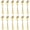 2.Gold, variant on Gold Dessert Forks Set of 12 Pack 5.62", Golden Titanium Plating Pastry Fork, Ap