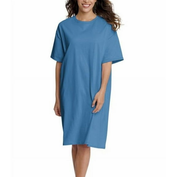 Solid Color Ultra Cotton Active Perfect Regular-Fit Short-Sleeve Crewneck Sleep One Size Shirt