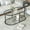 tierBlack, variant on Oval Coffee Table with Tempered Glass Top - Modern Living Room Accent