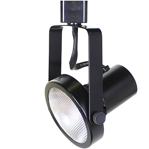 Direct-Lighting 50005 Black PAR30 Short Neck Gimbal Ring Line Voltage Track Lighting Head