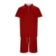 thumbnail image 4 of WILLBEST Traje Corto para Hombre, Dos Trajes para Hombre, Camisa y Pantalones Cortos de Color Liso con Cremallera En La Parte Superior., 4 of 4